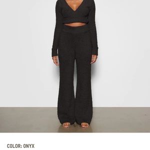 SKIMS cozy knit Pants in Onyx